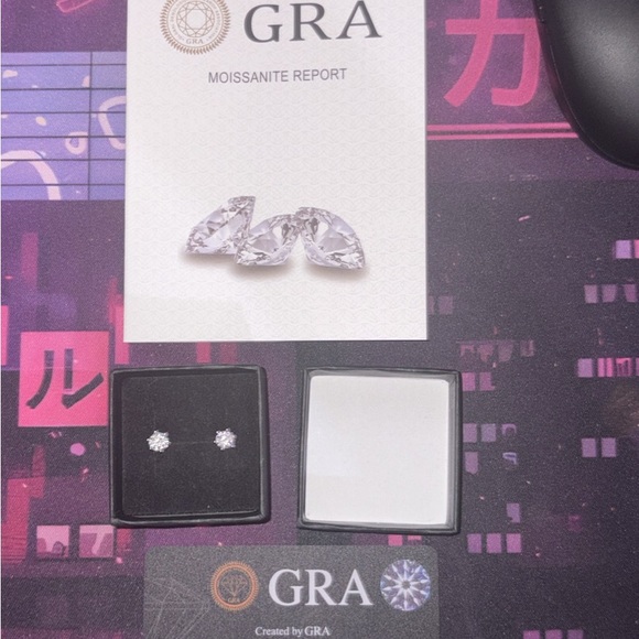 & Other Stories Clear Crystal Stud Earrings